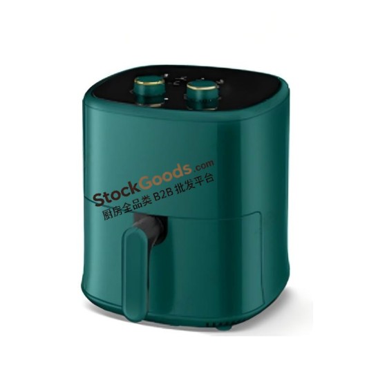 4.0L Mechanical Knob Air Fryer, 220V 1200W, Dark Green