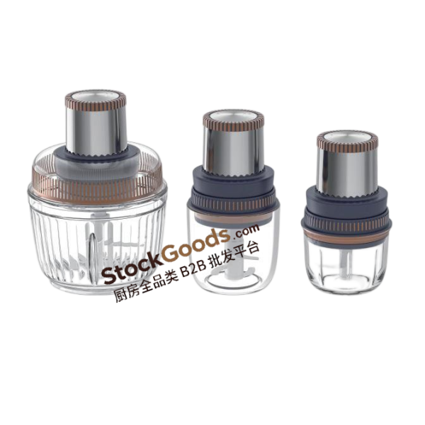 Hachoir à viande électrique bol verre 400W 3L/0.6L/0.3L, broyeur multifonction domestique pour aliments bébés
