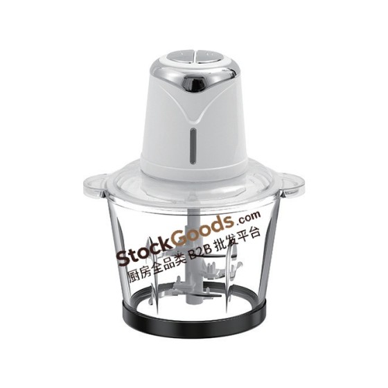 Hachoir à viande électrique bol verre 2L 300W, broyeur multifonction domestique pour purées bébé
