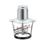 3L 400W Glass Bowl Electric Meat Grinder, Multifunctional Household Baby Food Chopper