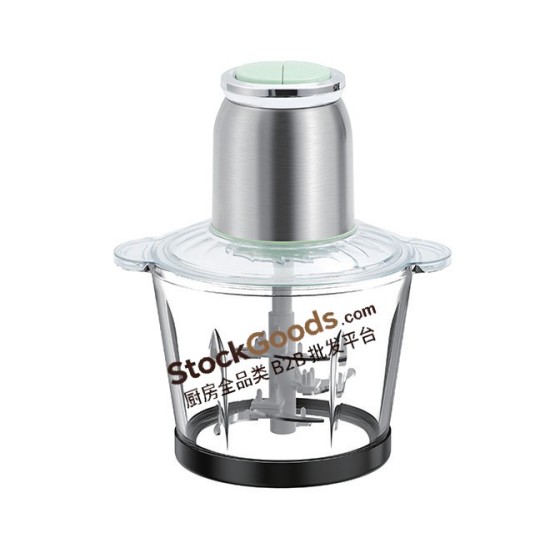 3L 400W Glass Bowl Electric Meat Grinder, Multifunctional Household Baby Food Chopper