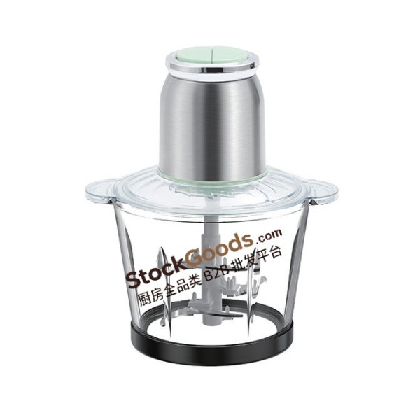 3L 400W Glass Bowl Electric Meat Grinder, Multifunctional Household Baby Food Chopper