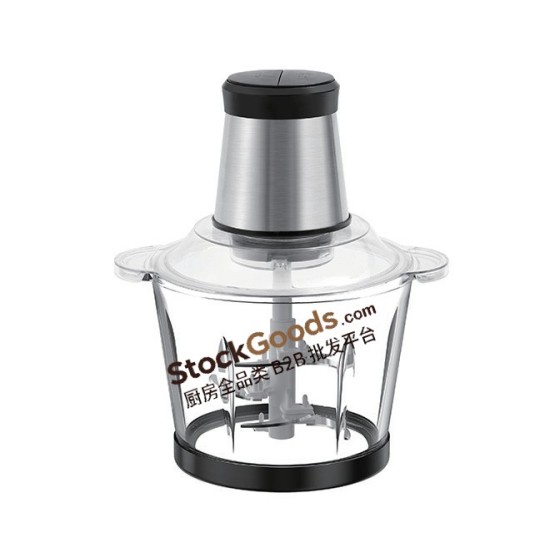 3L 400W Glass Bowl Electric Meat Grinder, Multifunctional Household Baby Food Chopper