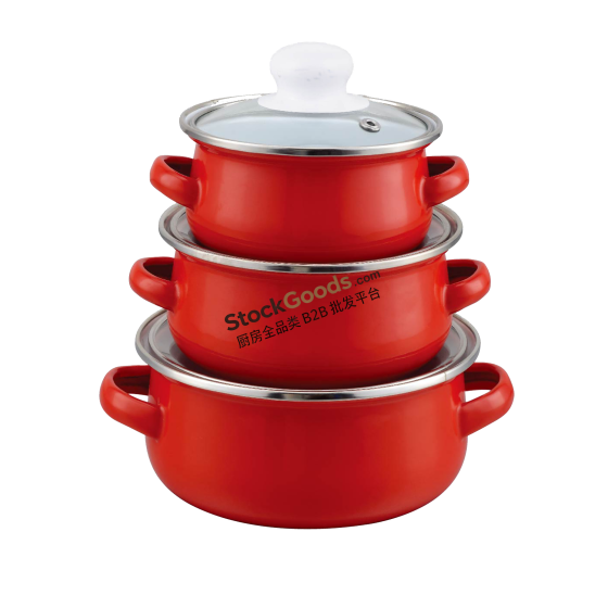 12-14-16CM Mini Enamel Casserole Pot With Colorfull Coating