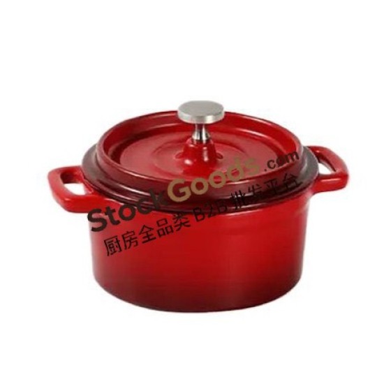 10cm Cast Iron Pot, 0.25L Mini Enamel Dutch Oven, 7 Colors Available
