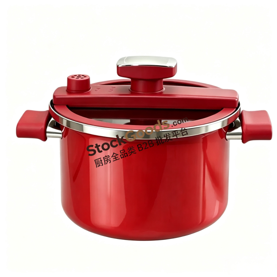 GüzelEmaye Household High Grade Straight Shape Enamel Micro Pressure Cooking Pot Multiple Colors For Wholesale